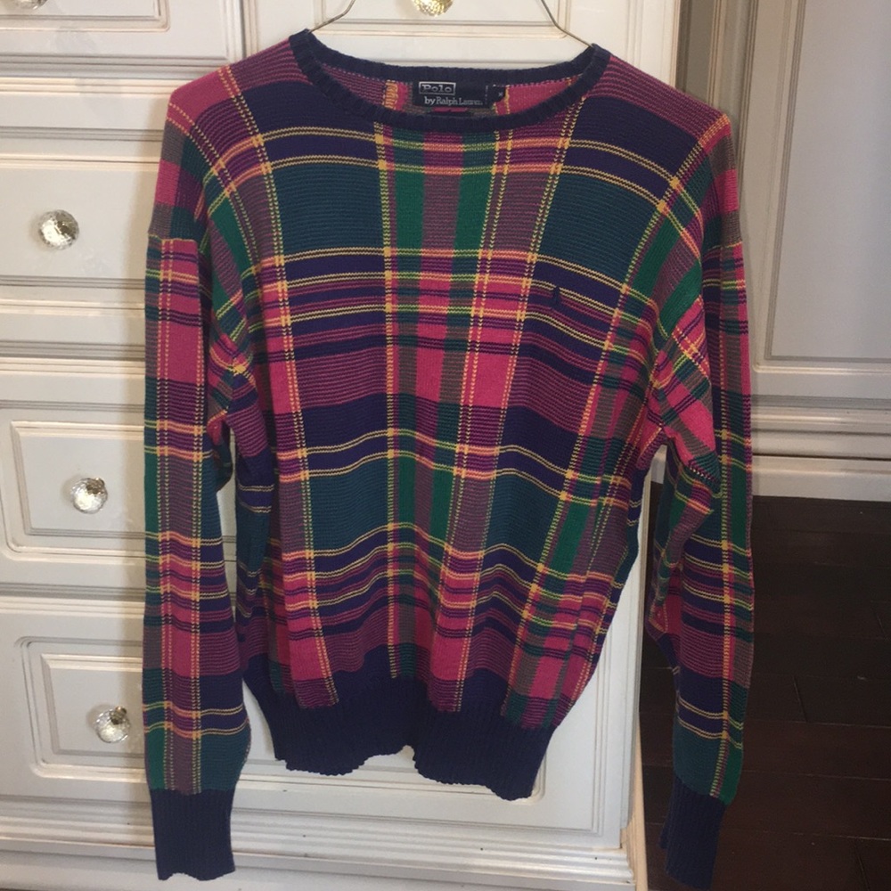 Polo plaid sweater
